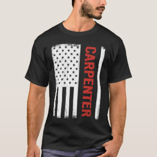 Tischler und Holzbauer, Carpenter USA-Flagge für m T-Shirt