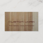 Tischler Visitenkarte (Rückseite)