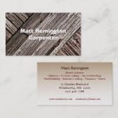 Tischler Visitenkarte (Vorne/Hinten)