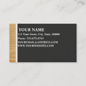 Tischler-Visitenkarten Visitenkarte (Rückseite)