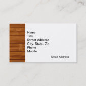 Tischler-Visitenkarten Visitenkarte (Rückseite)