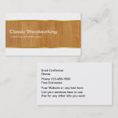 Tischler-Visitenkarten Visitenkarte (Vorne/Hinten)