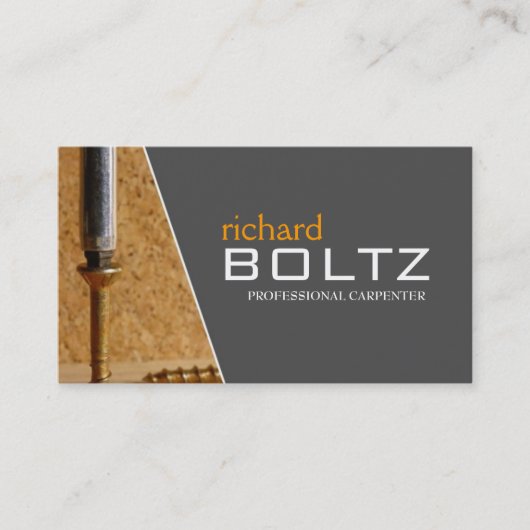 Tischler - Visitenkarten Visitenkarte (Vorderseite)