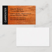 Tischler-Visitenkarten Visitenkarte (Vorne/Hinten)