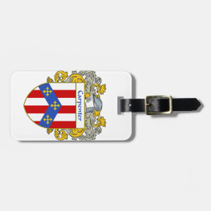 Tischler-Wappen/Familienwappen Gepäckanhänger