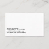 Tischler zur Messung eines Holzschnitts | Bau Visitenkarte (Rückseite)