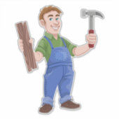 Tischlerbau Aufkleber (Vorderseite)