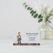 Tischlerbauer | Bricks Wood Visitenkarte (Stehend Vorderseite)