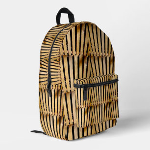 Tischlerei: Holz-Zaunpfosten, Bedruckter Rucksack