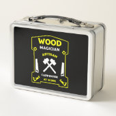 Tischlerei und Holzbearbeitung Metall Brotdose (Rückseite)