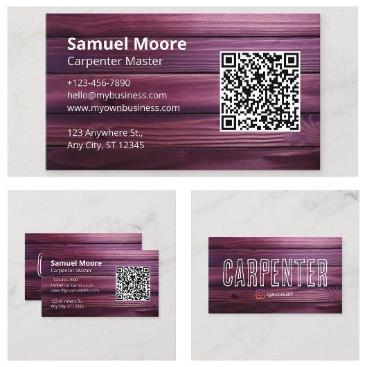 Tischlerei Visitenkarte