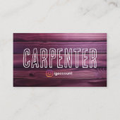 Tischlerei Visitenkarte (Rückseite)