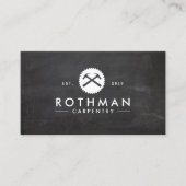 Tischlerhammer und Sägebau Visitenkarte (Vorderseite)