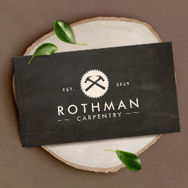 Tischlerhammer und Sägebau Visitenkarte