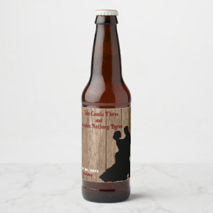Tischlerhochzeit bierflaschenetikett