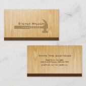 Tischlerholz-Beruflich-Werkzeug Holz Visitenkarte (Vorne/Hinten)