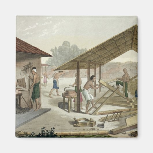 Tischlerwerkstatt in Kupang, Timor, Teller 6 von Magnet (Vorne)