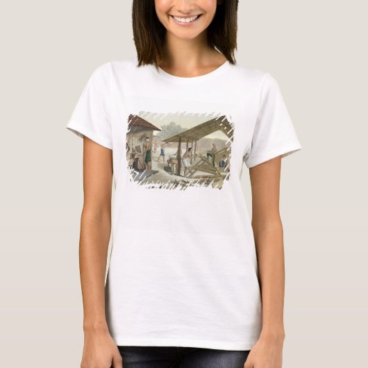 Tischlerwerkstatt in Kupang, Timor, Teller 6 von T-Shirt (Vorderseite)