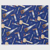 Tischlerwerkzeuge Geschenkpapier (Flach)