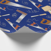 Tischlerwerkzeuge Geschenkpapier (Ecke)