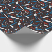 Tischlerwerkzeuge, Holzbearbeitung Geschenkpapier (Ecke)