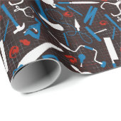 Tischlerwerkzeuge, Holzbearbeitung Geschenkpapier (Rolleneckpunkt)