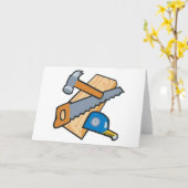 Tischlerwerkzeuge Karte (Gelbe Blume)