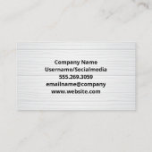 Tischlerwerkzeuge Visitenkarte (Rückseite)