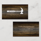 Tischlerwoodworker-berufliches Werkzeug-Holz Visitenkarte (Vorne/Hinten)