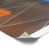 Tischleuchten mit dem Poster im Freien (Ecke)