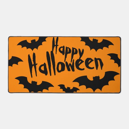 Tischmatte aus Halloween und Orange Schreibtischunterlage (Vorderseite)