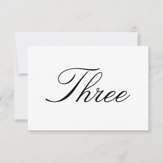 Tischnummer (Vorderseite)