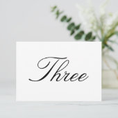 Tischnummer (Stehend Vorderseite)