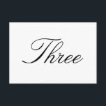 Tischnummer<br><div class="desc">Einfache Tischnummer Karte,  ideal für Hochzeiten.</div>