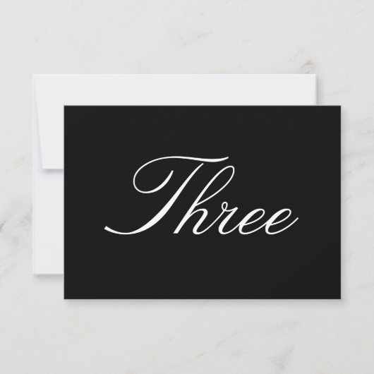 Tischnummer (Vorderseite)