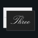 Tischnummer<br><div class="desc">Einfache Tischnummer Karte,  ideal für Hochzeiten.</div>