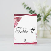 Tischnummer (Stehend Vorderseite)