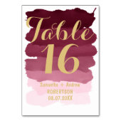 Tischnummer (Vorderseite)