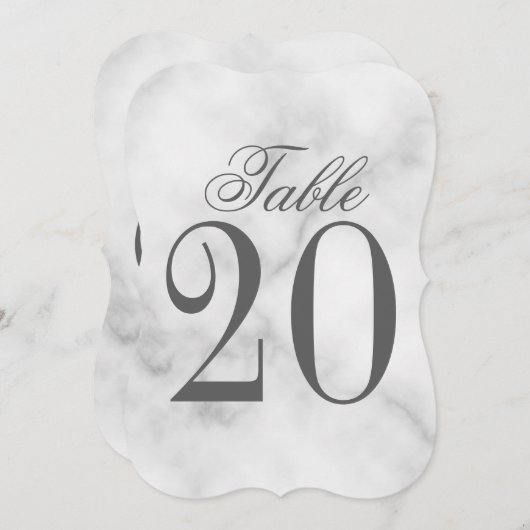 Tischnummer (Vorne/Hinten)