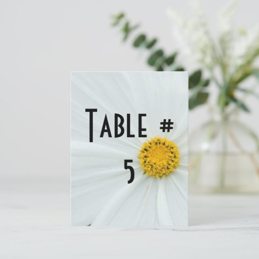 Tischnummer (Stehend Vorderseite)
