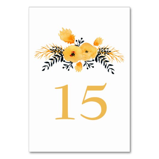 Tischnummer (Vorderseite)