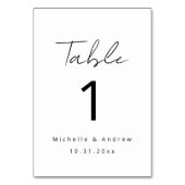 Tischnummer (Vorderseite)