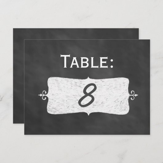 Tischnummer (Vorne/Hinten)