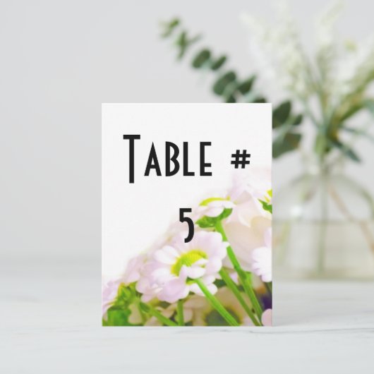 Tischnummer (Stehend Vorderseite)