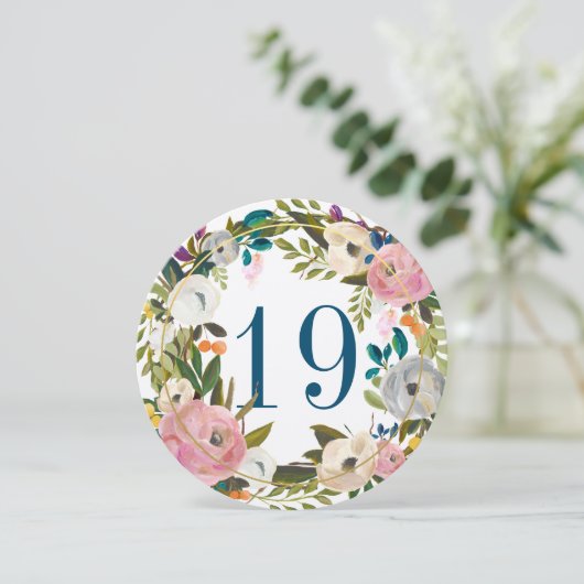 Tischnummer (Stehend Vorderseite)