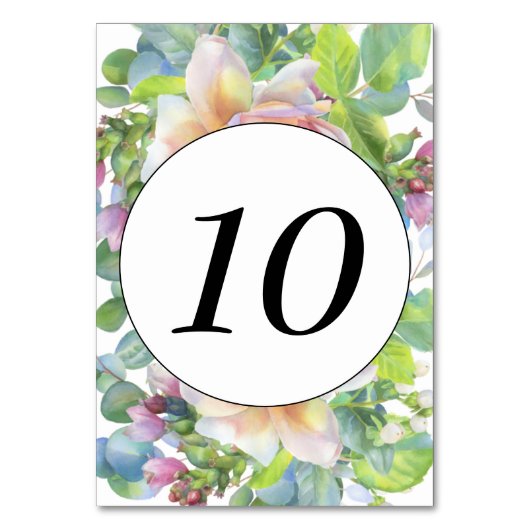 Tischnummer (Vorderseite)