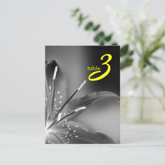 Tischnummer (Stehend Vorderseite)
