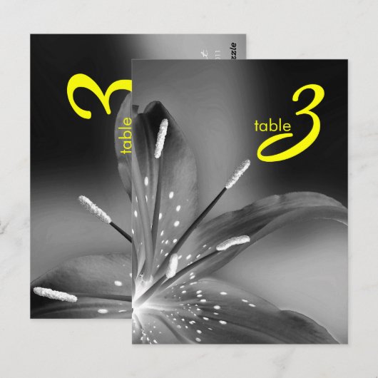 Tischnummer (Vorne/Hinten)