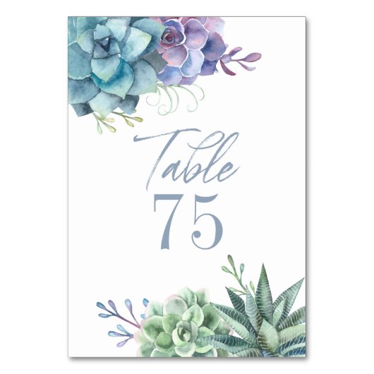 Tischnummer (Rückseite)