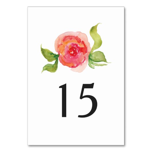 Tischnummer (Rückseite)